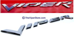 Dodge (2013-2017) "VIPER" 3-D Raised Chrome Emblem