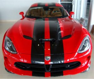 Dodge Viper (2013-2017) Tinted or Clear Vinyl Headlight Pre-cut Overlays (set of 2)