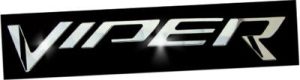 Dodge SRT Viper GTS (2013-2017) Stainless Steel Highly Polished VIPER Fits Engine Shroud letters set of 2