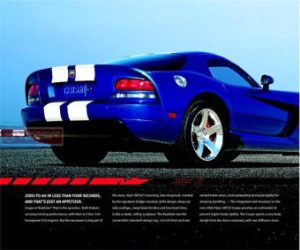 Dodge Viper 2006 Official Deluxe Sales Booklet