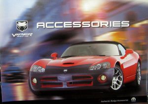 Dodge Viper SRT-10 (2003-2006) Official Factory Accessories Brochure