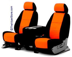 Neoprene Seat Covers - Choice of Color in center with Black sides: (per set)