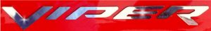 Dodge Viper Stainless Steel "Viper" BUMPER Emblem