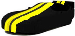 Dodge Viper ACR Coupe (2008-10) Upgrade Car Cover Satin Stretch Indoor Cover – Solid Color with Double Stripes