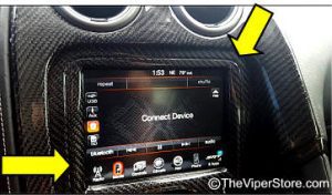 Dodge Viper (2013-2017) Radio/Info Center Bezel Surround  in REAL Carbon Fiber