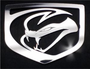 Dodge SRT Viper (2013-2017) 3-D Raised Polished Stainless Steel emblem