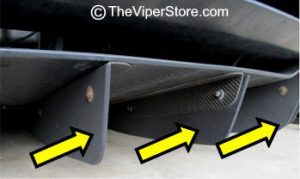 SRT Viper (2013-2017) Diffuser Strakes Replacement Kit - 6 pcs