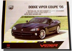 Dodge Viper 2006 NEW Coupe Official Sales Brochure