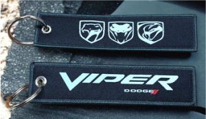 Dodge Viper Leather Key Chain