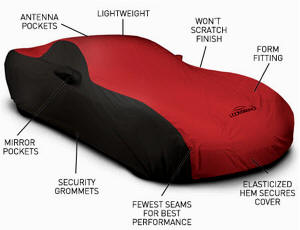 Dodge Viper SRT-10 Convertible (1992-2002 Storm Proof Fitted Car Cover – 2-Tone Color with Fangs