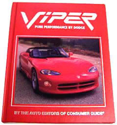 VIPER Pure Performance Hardcover Book  By Dodge