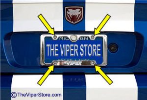 Deluxe Security License Plate Locking Screw (set of 4 + Bit)