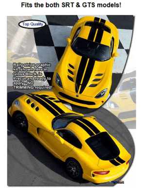 Dodge SRT Viper GTS & SRT (2013-2017) 'Fangs' Kit Graphic!