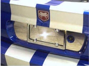 Dodge Viper SRT-10 Convertible (2003-2010) Stainless Steel and Chrome License Plate Frame Tag Back.