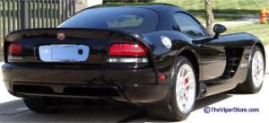 Dodge Viper SRT-10 (2006-2010) Coupe Stainless Steel and Chrome License Plate Frame Tag Back.