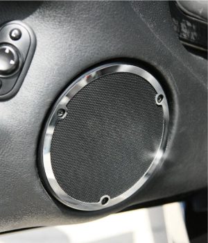 Dodge VIPER SRT-10 Coupe & Convertible (2003-2010) Polished Stainless Steel Door Speaker Trim - Set of 2