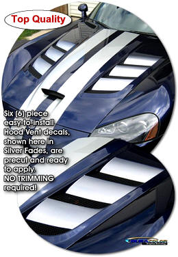 Viper SRT/10 (2008-10) Hood Vent Decal Kit 1