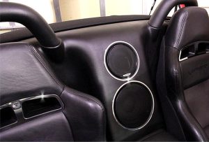 Dodge VIPER SRT-10 (2003-2005) Polished Stainless Steel Center Console Speaker Trim - Set of 2