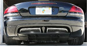 Viper SRT/10 (2003-2010) (Coupe or Convertible) Deluxe Laser Mesh Rear Grilles 2pc