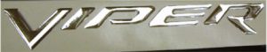 Dodge Viper SRT-10 Bumper Raised Chrome Vinyl