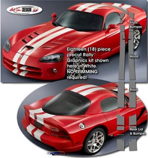 Viper SRT/10 (2008-10) "Coupe" Double Stripe Kit