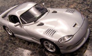 Dodge Viper GTS Coupe  1996-02 Generation 2  Diecast Metal Model in SILVER (large scale)