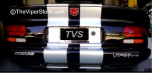 Dodge Viper GTS Raised Chrome Vinyl "VIPER GTS" & "DODGE" Emblems for Bumper for Bumper emblems replacement.