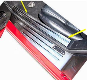 Dodge Viper (1992-2002) Inner Door Sills - Brushed Finish©