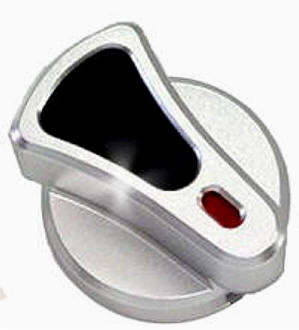 Dodge Viper A/C Chrome replacement Knobs Brushed Silver with Black highlights Set of 3