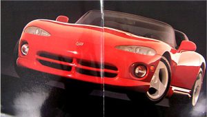 Dodge Viper 1992 RT-10 Factory Sales Book
