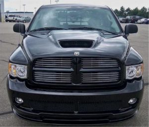 Dodge RAM SRT-10 (2004-05) Lower Front & Hood Scoop Grilles  - Matches Stock Center FACTORY Grille -  Set of 3