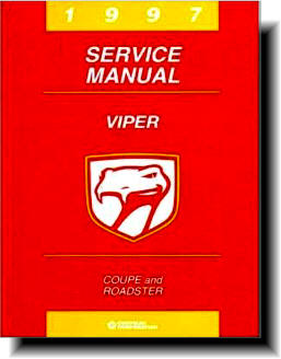 Dodge Viper RT-10 & GTS 1997 Original Factory Service Manual