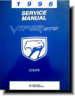 Dodge Viper GTS 1996 Original Factory Service Manual