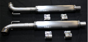 Dodge Viper SRT/10  Belanger High Performance Rear Cat Back with 2.5" pipes and Rolled Tips