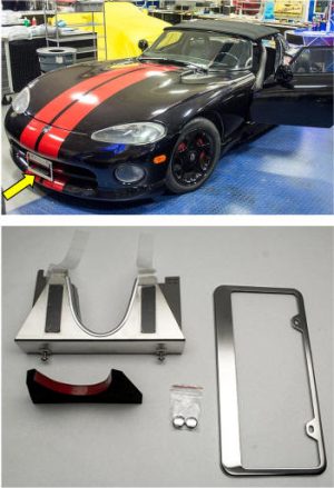 Dodge Viper Gen1 only  Front License Plate Bracket w/frame
