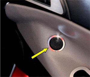 Dodge Viper Gen 1 Stainless Steel Tweeter Polished Trim Rings - 2pc