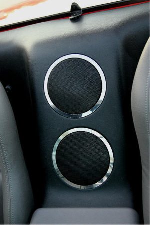 Dodge Viper Gen 1 (1995-96) Stainless Steel Polished Speaker Rings Center Back - 2pc