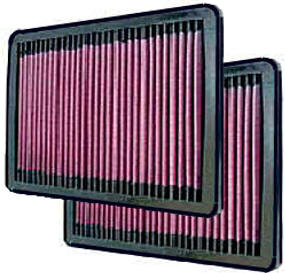 Dodge Viper (1992-2002) K&N High Flow Air Filter - Set of 2 SUPER High Performance!