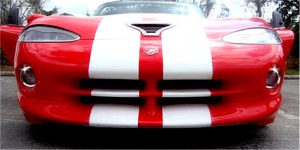 Dodge Viper Gen 2 Fog Light Polished Stainless Trim Rings