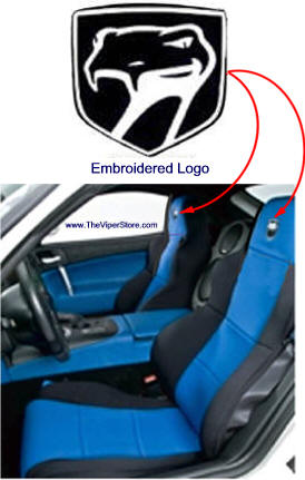 Dodge Viper RT10 & GTS (1997-2002) Custom Seat Covers - Logo optional