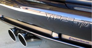 DODGE Viper (1996-2002) 3 ½” SS Rolled Tip - 6” long, 3” inlet Stainless Steel Exhaust Rolled Tips 2pc