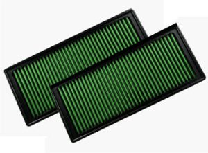 Dodge Viper (1992-2002) GREEN High Flow Air Filter - Set of 2 SUPER High Performance!