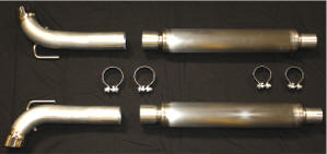 Dodge Viper SRT/10  Belanger Performance Rear Cat Back with 3" pipes and Rolled Tips - set of 2