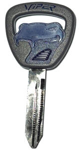 Dodge Viper (1992-2002) factory Logo Key BLUE Blank
