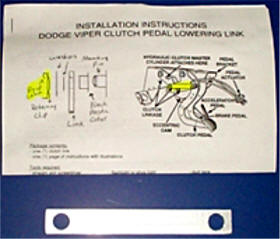 Clutch Pedal Improvement Kit