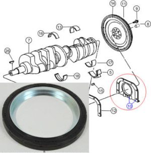 Dodge Viper (1992-2017) Factory OEM Crankshaft Rear Seal Gasket