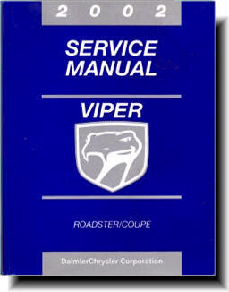Dodge Viper RT-10 & GTS 2002 Factory Service Manual