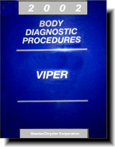 Dodge Viper RT-10 & GTS 2002 Factory Diagnostic Manual
