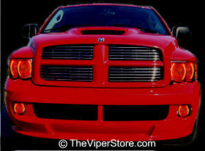 Dodge RAM 2006 Halo Head Light & Fog Light Accents "Snake-eyes"    White or Color Shift