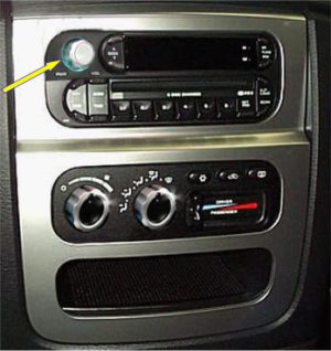 Dodge RAM SRT-10  (2004-05) Dash Radio Knob Upgrade